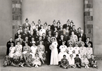 Photo n°16: Mariage de Norbert DERENNE & Réjane BRUNEAU - (Saint-Germains-de-Coulamers / Août 1961) - Source: Monique LEDEUL