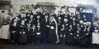 Photo n°20: Mariage de Maurice PLEUREDEAU et Marceline GOUPIL - (Saint-Germain-de-Coulamers / Janvier 1920) - Source: Monique LEDEUL
